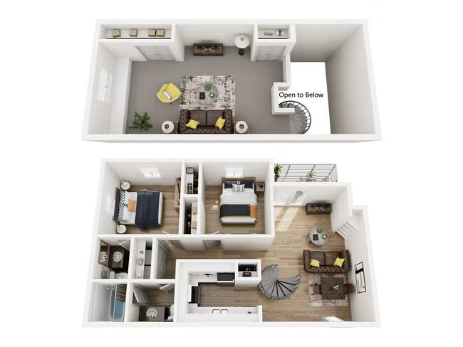 San Jacinto w/Loft 318 floor plan